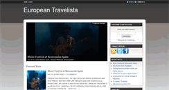 Desktop Screenshot of europeantravelista.com